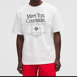 M4-7 NWT Size M lululemon Heavyweight Cotton T-Shirt Graphic WHT